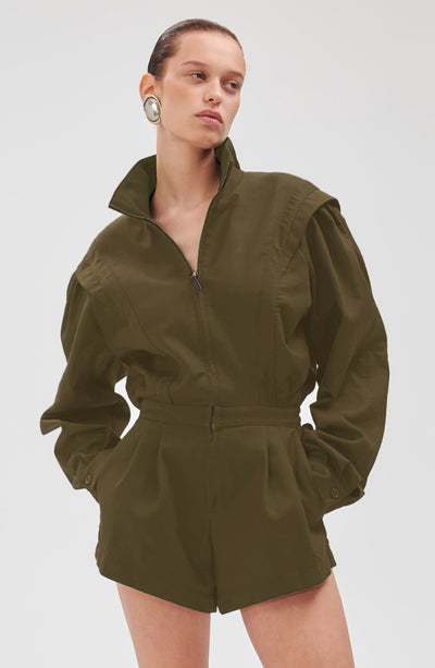Nabil Romper - Military Green