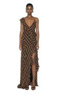 Olivialle Dress - Brown Flannel - Ronny Kobo
