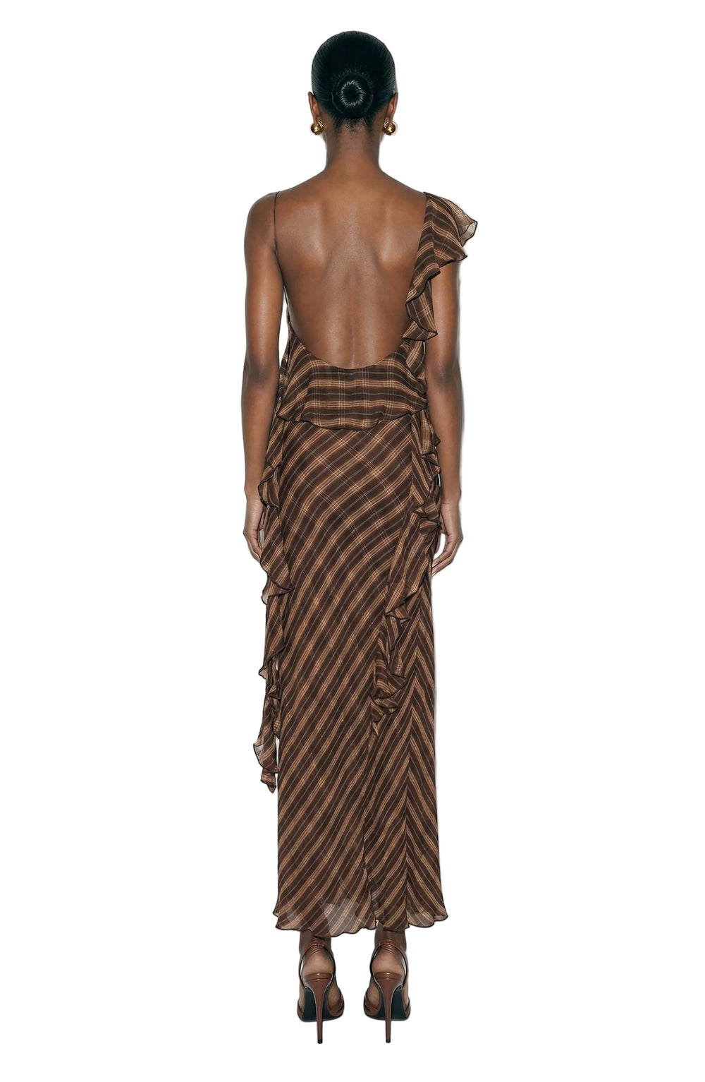 Olivialle Dress - Brown Flannel - Ronny Kobo
