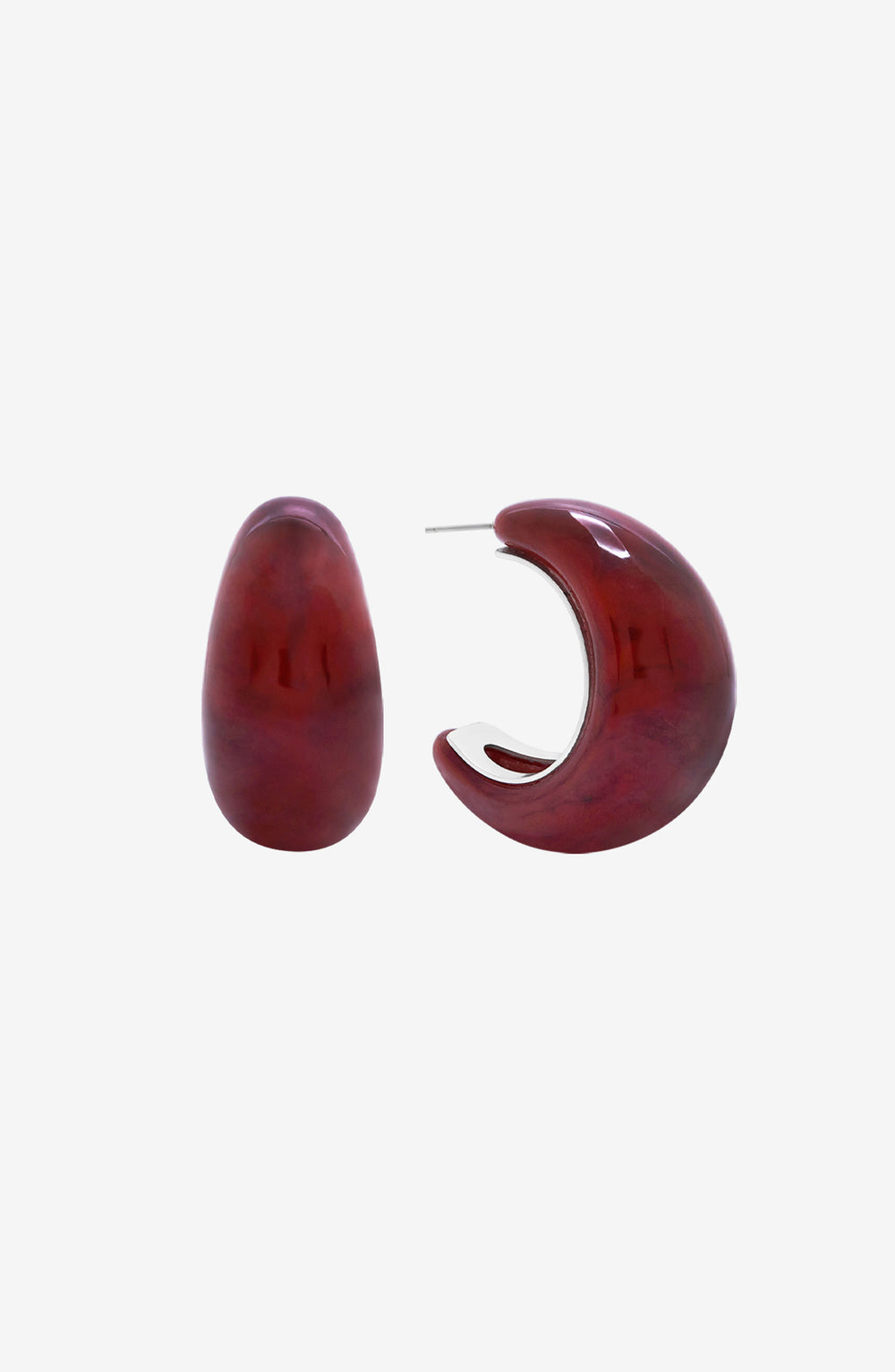 Sardonyx Hoops Front View