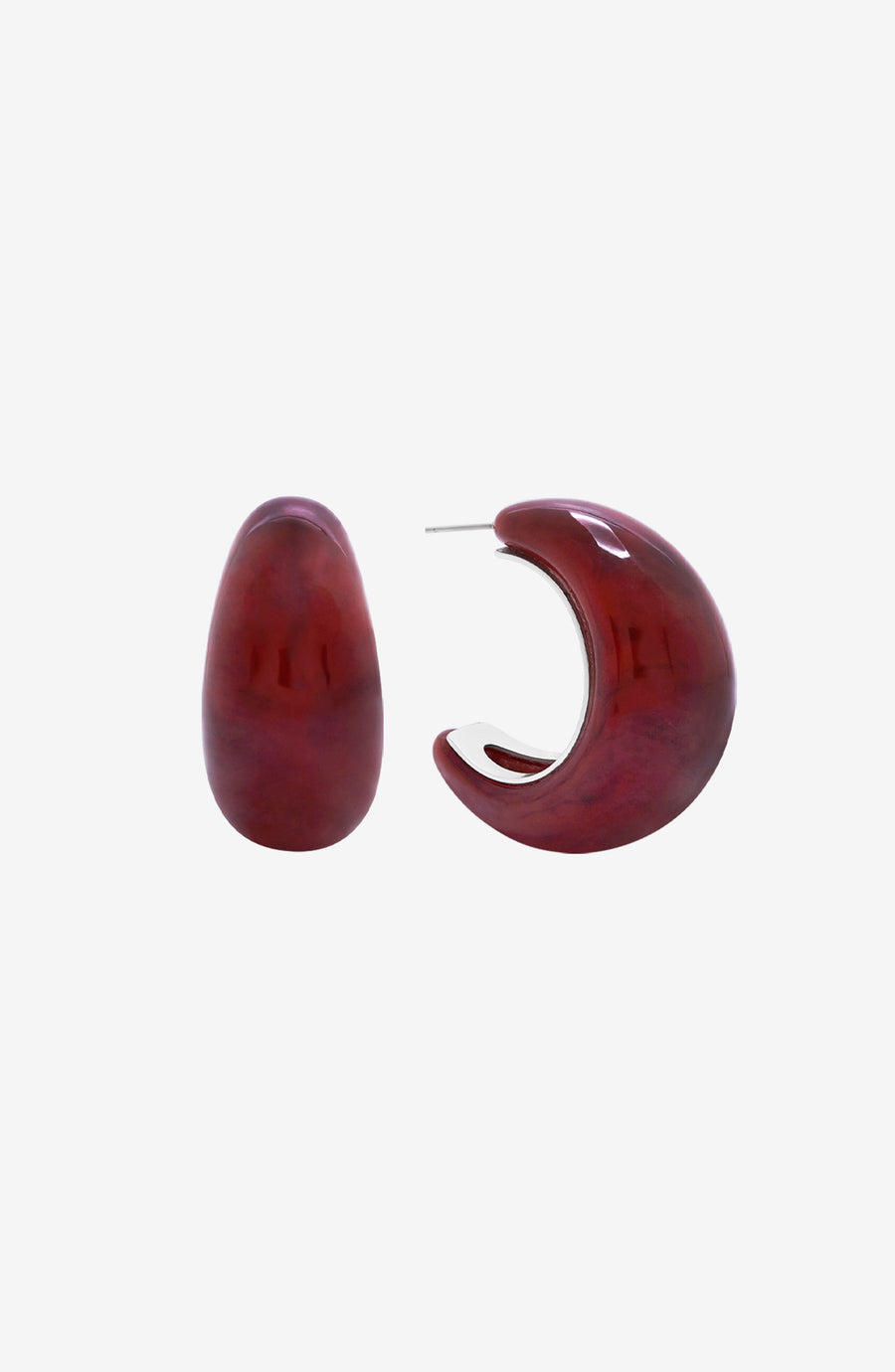 Sardonyx Hoops Front View