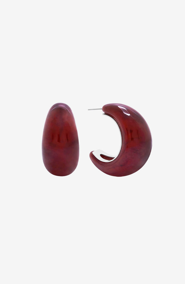 Sardonyx Hoops Front View
