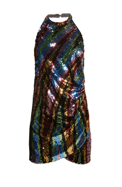 Jo Dress - Gold Multi Stripe - Ronny Kobo