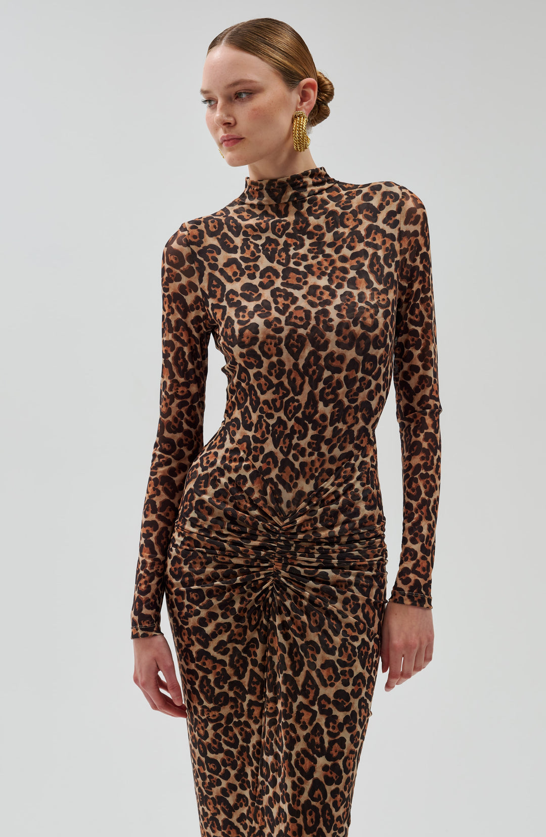 Leopard skin print shops dress