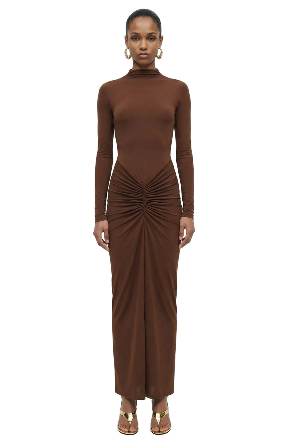 RONNY KOBO Scorpio Dress M / Brown