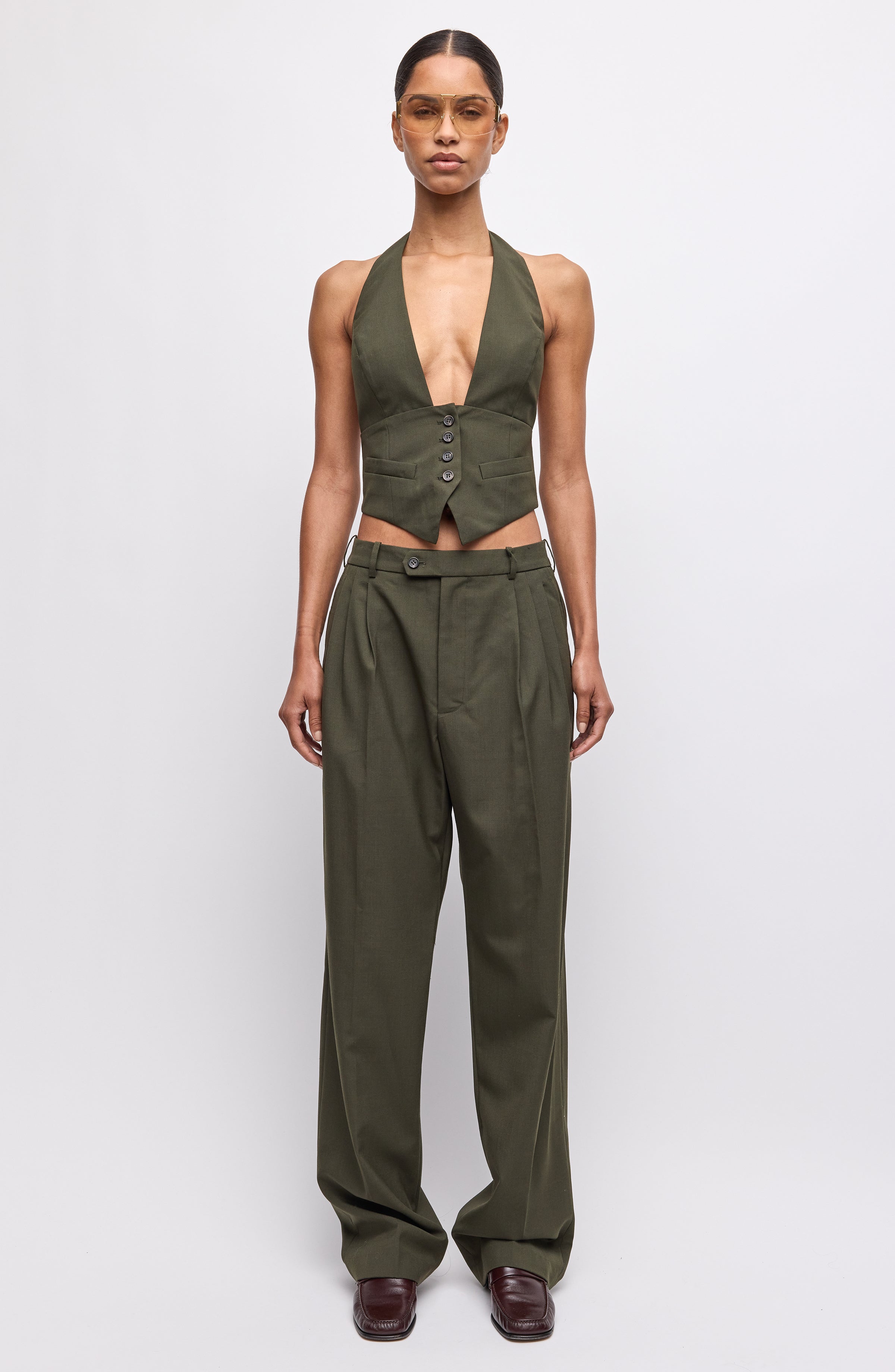 Soprano Pants - Olive Green – Ronny Kobo