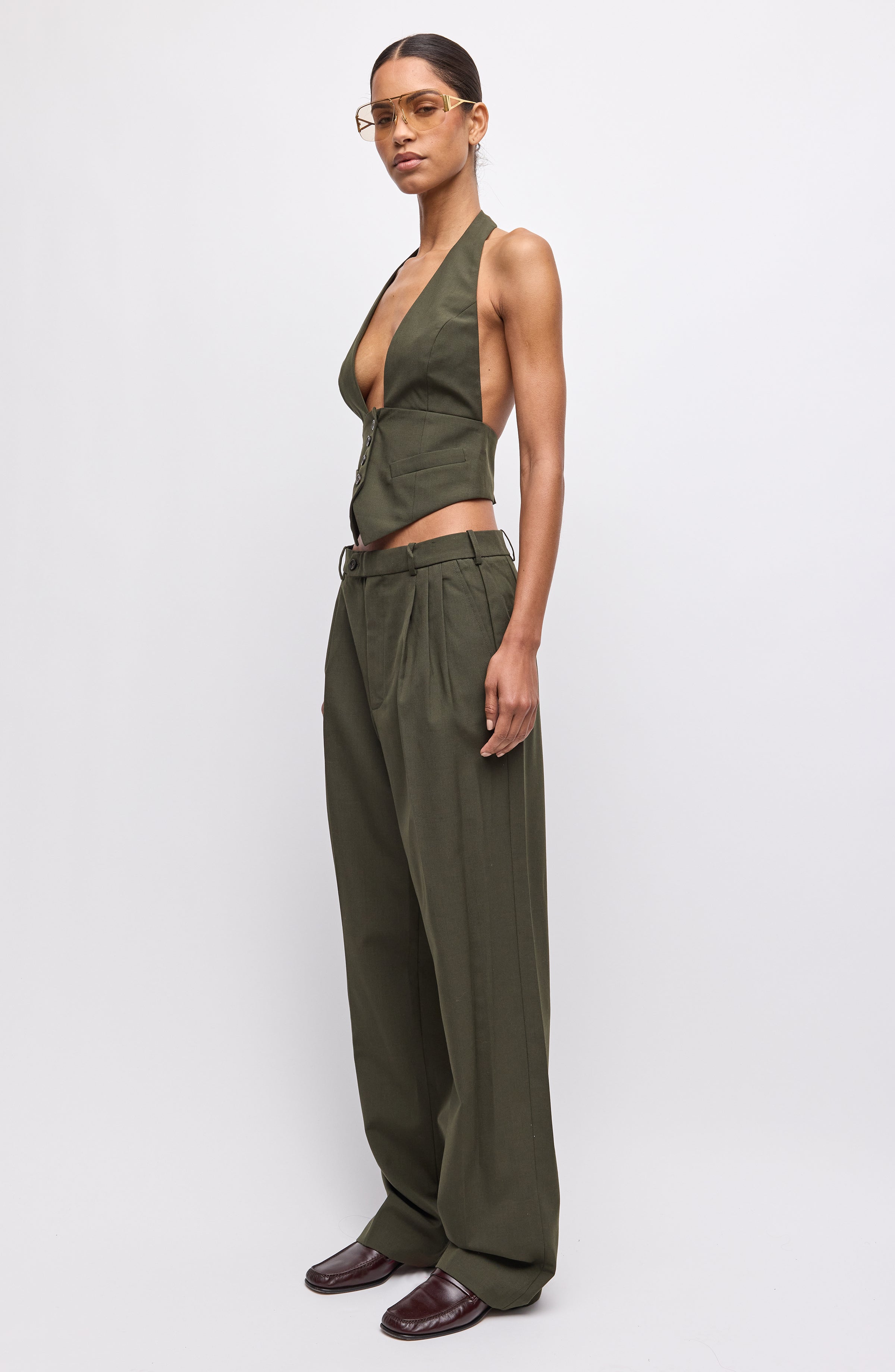 Soprano Pants - Olive Green – Ronny Kobo