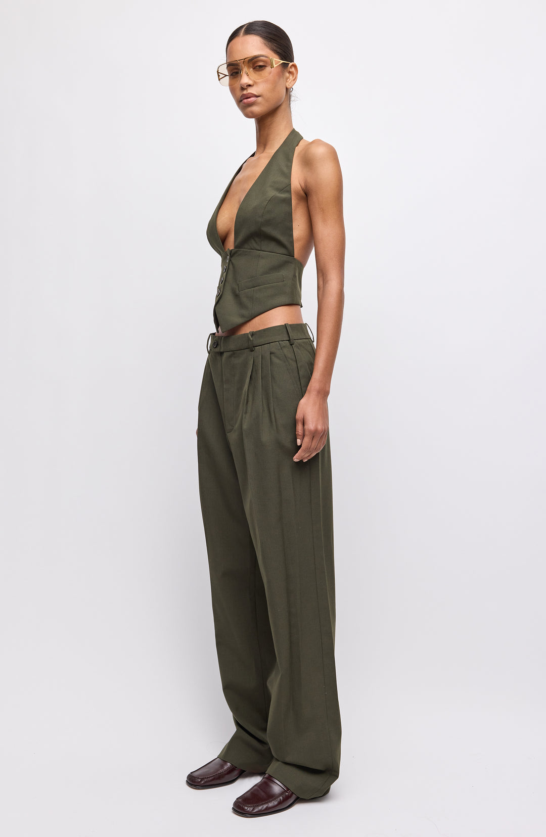 Soprano Pants - Olive Green – Ronny Kobo