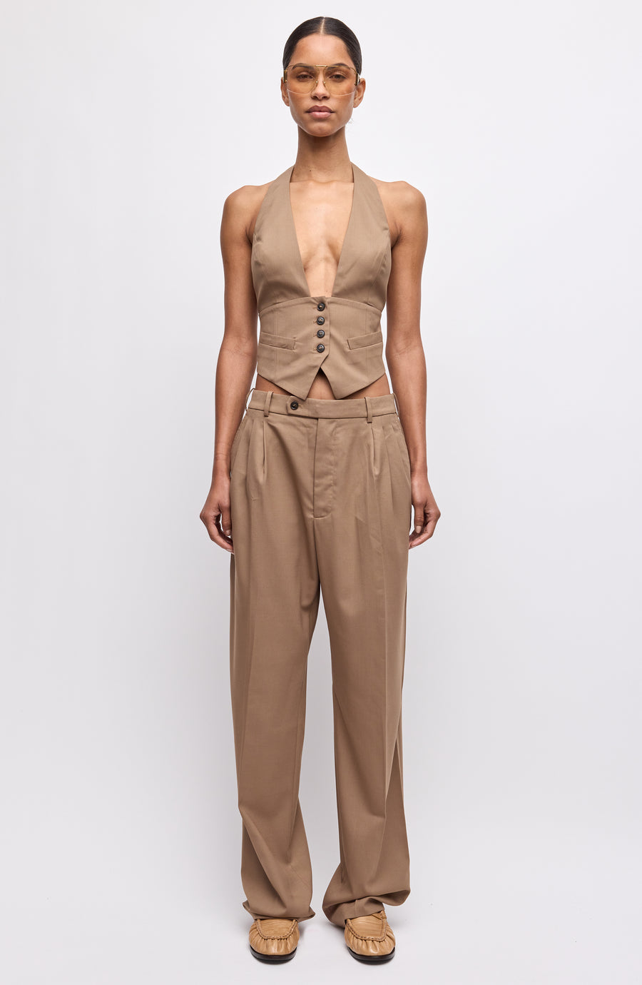 Soprano Pants - Camel - Ronny Kobo