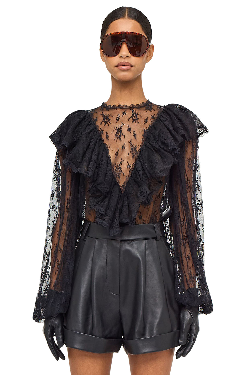 Talia Blouse - Black - Ronny Kobo