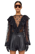 Talia Blouse - Black - Ronny Kobo