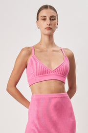 Abigail Knit Top - Hot Pink